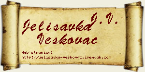 Jelisavka Veškovac vizit kartica